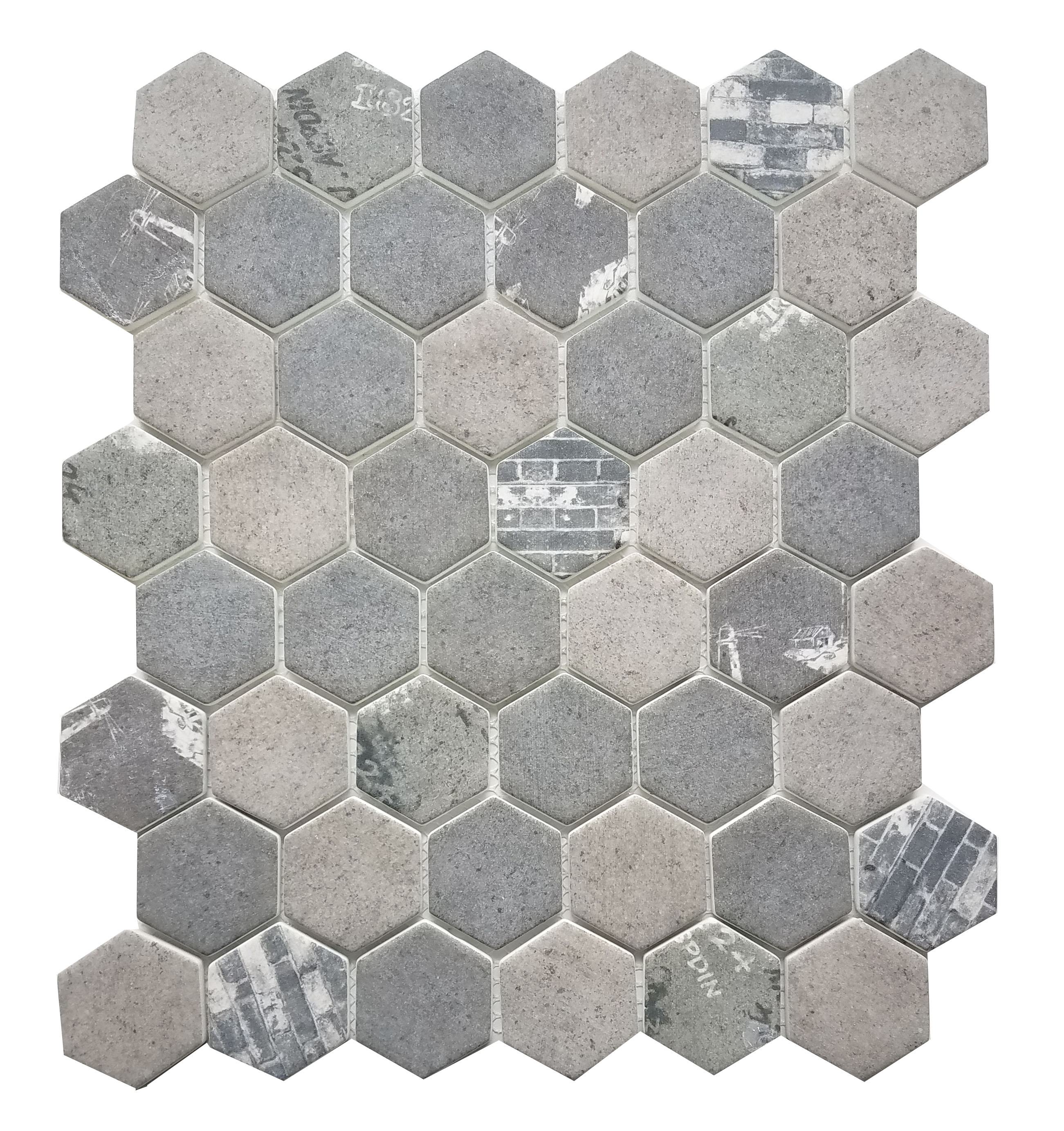 MA103-HX  2 x 2 Hexagon High density recycle glass 